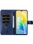 Vıvo Y75 4g Moda Fermuar Çevirme Deri Telefon Kılıfı Kart Tutuculu Manyetik Cüzdan Telefon Kılıfı (Yurt Dışından) 4
