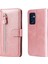 Oppo Find X5 Lite Moda Fermuar Çevirme Deri Telefon Kılıfı Kart Tutuculu Manyetik Cüzdan Telefon Kılıfı (Yurt Dışından) 2