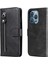 iPhone 14 Pro Max Moda Fermuar Çevirme Deri Telefon Kılıfı Kart Tutuculu Manyetik Cüzdan Telefon Kılıfı (Yurt Dışından) 1