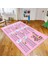 Dijital Baskılı Kaymaz Taban Yıkanabilir Çocuk Odası Oyun Halısı, V-Çocuk-05-Pembe, 1