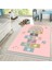Dijital Baskılı Kaymaz Taban Yıkanabilir Çocuk Odası Oyun Halısı, V-Çocuk-31-Pembe, 2