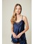 Belinda Top-Navy Saten Bustiyer Lacivert 1