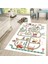 Dijital Baskılı Kaymaz Taban Yıkanabilir Çocuk Odası Oyun Halısı, V-Çocuk-48-Beyaz, 2