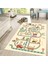 Dijital Baskılı Kaymaz Taban Yıkanabilir Çocuk Odası Oyun Halısı, V-Çocuk-48-Krem, 2