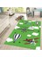 Dijital Baskılı Kaymaz Taban Yıkanabilir Çocuk Odası Oyun Halısı, V-Çocuk-23-Yeşil, 2