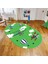 Dijital Baskılı Kaymaz Taban Yıkanabilir Oval Çocuk Odası Oyun Halısı, V-O-Çocuk-23-Yeşil, 1