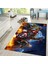 Dijital Baskılı Kaymaz Taban Yıkanabilir Çocuk Odası Oyun Halısı, V-Çocuk-39-Renkli, 2