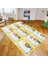 Dijital Baskılı Kaymaz Taban Yıkanabilir Çocuk Odası Oyun Halısı, V-Çocuk-45-Sarı, 1