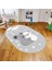 Dijital Baskılı Kaymaz Taban Yıkanabilir Oval Çocuk Odası Oyun Halısı, V-O-Çocuk-22-Gri, 1