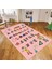 Dijital Baskılı Kaymaz Taban Yıkanabilir Çocuk Odası Oyun Halısı, V-Çocuk-33-Pembe, 1