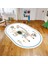 Dijital Baskılı Kaymaz Taban Yıkanabilir Oval Çocuk Odası Oyun Halısı, V-O-Çocuk-21-Renkli, 1