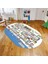 Dijital Baskılı Kaymaz Taban Yıkanabilir Oval Çocuk Odası Oyun Halısı, V-O-Çocuk-07-Beyaz, 1