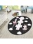 Dijital Baskılı Kaymaz Taban Yıkanabilir Yuvarlak Çocuk Odası Oyun Halısı, V-Y-Çocuk-04-Antrasit, 2