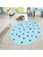 Dijital Baskılı Kaymaz Taban Yıkanabilir Yuvarlak Çocuk Odası Oyun Halısı, V-Y-Çocuk-32-Mavi, 2