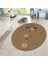 Dijital Baskılı Kaymaz Taban Yıkanabilir Yuvarlak Çocuk Odası Oyun Halısı, V-Y-Çocuk-30-Kahve, 2