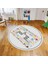 Dijital Baskılı Kaymaz Taban Yıkanabilir Yuvarlak Çocuk Odası Oyun Halısı, V-Y-Çocuk-44-Renlki, 1