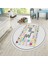 Dijital Baskılı Kaymaz Taban Yıkanabilir Yuvarlak Çocuk Odası Oyun Halısı, V-Y-Çocuk-44-Renlki, 2