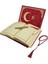 Kişiye Özel Reşal Kutulu Orta Boy Kur'an-I Kerim (Kırmızı,ay Yıldız) 3