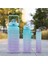 Yeşil Motivasyonel 3lü Set Su Matarası Su Şişesi Suluk 2LT+900ML+600ML Tritan Spor Salonu Su Şişesi 3