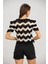 Asur Butik Kadın Ajurlu Crop Triko Tişört 2