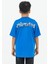 Erkek Çocuk Saks Mavi Cep Detaylı Tshirt 2