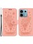 Xiaomi Poco X6 5g Kılıf Baskılı Gül Kelebek Telefon Standı Kapağı-Pembe (Yurt Dışından) 1