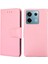 Xiaomi Redmi Note 13 Pro 5g Darbeye Dayanıklı Kılıf Pu Deri Telefon Kapağı-Pembe (Yurt Dışından) 1