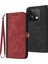 Xiaomi Redmi Note 13 5g Kılıf Pu Deri Darbeye Dayanıklı Bilek Kayışı Telefon Kapağı-Kırmızı (Yurt Dışından) 1