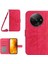 Xiaomi Redmi A3 Deri Kılıf Crossbody Cüzdan Telefon Kapağı-Gül (Yurt Dışından) 1