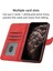 Xiaomi Redmi Note 13 5g Kılıf Baskılı Deri Kart Yuvaları El Kayışı ile Telefon Kılıfı-Kırmızı (Yurt Dışından) 2
