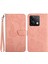 Xiaomi Redmi Note 13 Pro 4g Kılıf El Kayışı Baskılı Deri Telefon Kılıfı-Pembe (Yurt Dışından) 1