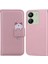 Xiaomi Redmi 13C 4g Kılıf Karikatür Desen Cüzdan Deri Telefon Kapağı-Pembe (Yurt Dışından) 1
