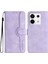 Xiaomi Redmi Note 13 Pro 4g Cüzdan Kılıf Baskılı Deri Telefon Kılıfı - Mor Standlı (Yurt Dışından) 1