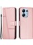 Xiaomi Redmi Için Not 13 4g Kılıf Pu Deri + Tpu Standı Manyetik Kapatma Darbeye Dayanıklı Telefon Kapağı-Gül Altın (Yurt Dışından) 1