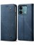 Xiaomi Redmi Note 13 4g Deri Cüzdan Kılıf Kot Kumaş Doku Tpu Darbeye Dayanıklı Kabuk-Mavi Için (Yurt Dışından) 1