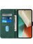 Xiaomi Redmi Note 13 5g (Global) Kılıf Crossbody Askı Cüzdan Pu Deri Telefon Kapağı-Siyahımsı Yeşil (Yurt Dışından) 2