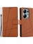 Xiaomi Redmi Note 13 Pro 4g Kılıf Serisi Baskılı Deri Telefon Kapağı-Kahverengi (Yurt Dışından) 1