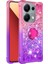 Xiaomi Redmi Note 13 Pro 4g Kılıf Yüzük Kickstand Quicksand Telefon Kapağı-Pembe + Mor (Yurt Dışından) 3