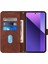 Xiaomi Redmi Note 13 Pro+ 5g Kılıf Omuz Askılı Flip Deri Telefon Kılıfı-Kahverengi (Yurt Dışından) 2