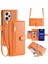 Xiaomi Redmi Note 12 Pro+ 5g Telefon Kılıfı Fermuarlı Cep Çevirme Standı Kapak-Turuncu (Yurt Dışından) 1