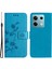 Xiaomi Redmi Note 13 5g Baskılı Cüzdan Kılıf Deri Telefon Kapağı-Mavi (Yurt Dışından) 1