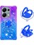 Xiaomi Redmi Note 13 Pro 4g Kılıf Halkası Kickstand Quicksand Telefon Kapağı-Mor+Mavi Için (Yurt Dışından) 2