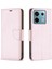 Xiaomi Poco X6 5g Telefon Kılıfı Için Düz Renk Pu Deri Standı Görünüm Kapağı Litchi Doku-Gül Altın (Yurt Dışından) 1