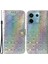 Xiaomi Poco X6 5g Manyetik Kılıf Göz Kamaştırıcı Çiçek Telefon Cüzdan Kapağı-Gri (Yurt Dışından) 1