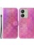 Xiaomi Redmi Için 13C 4g/redmi 13C 5g Kılıf Düz Renk Göz Kamaştırıcı Çiçek Telefon Kapağı-Pembe (Yurt Dışından) 1