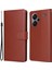 Xiaomi Redmi Note 13 Pro+ 5g Kılıf Pu Deri Standlı Telefon Kapağı, 3 Kart Yuvalı-Kahverengi (Yurt Dışından) 1