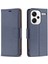 Xiaomi Redmi Note 13 Pro+ 5g Cüzdan Kılıfı Pu Deri Litchi Doku Çevirmeli Telefon Kapağı-Koyu Mavi (Yurt Dışından) 1