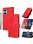 Xiaomi Redmi Note 13 Pro+ 5g Cüzdan Telefon Kılıfı Çiçek Desenli Baskılı Deri Kapak-Kırmızı (Yurt Dışından) 1