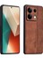Xiaomi Redmi Note 13 Pro 5g Telefon Kılıfı Için Pu Deri Kaplamalı Tpu Düşme Önleyici Kapak-Kahverengi (Yurt Dışından) 1
