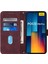 Xiaomi Redmi Note 13 Pro 4g Kılıf Crossbody Tasarım Deri Cüzdan Telefon Kapağı-Şarap Kırmızısı Için (Yurt Dışından) 2